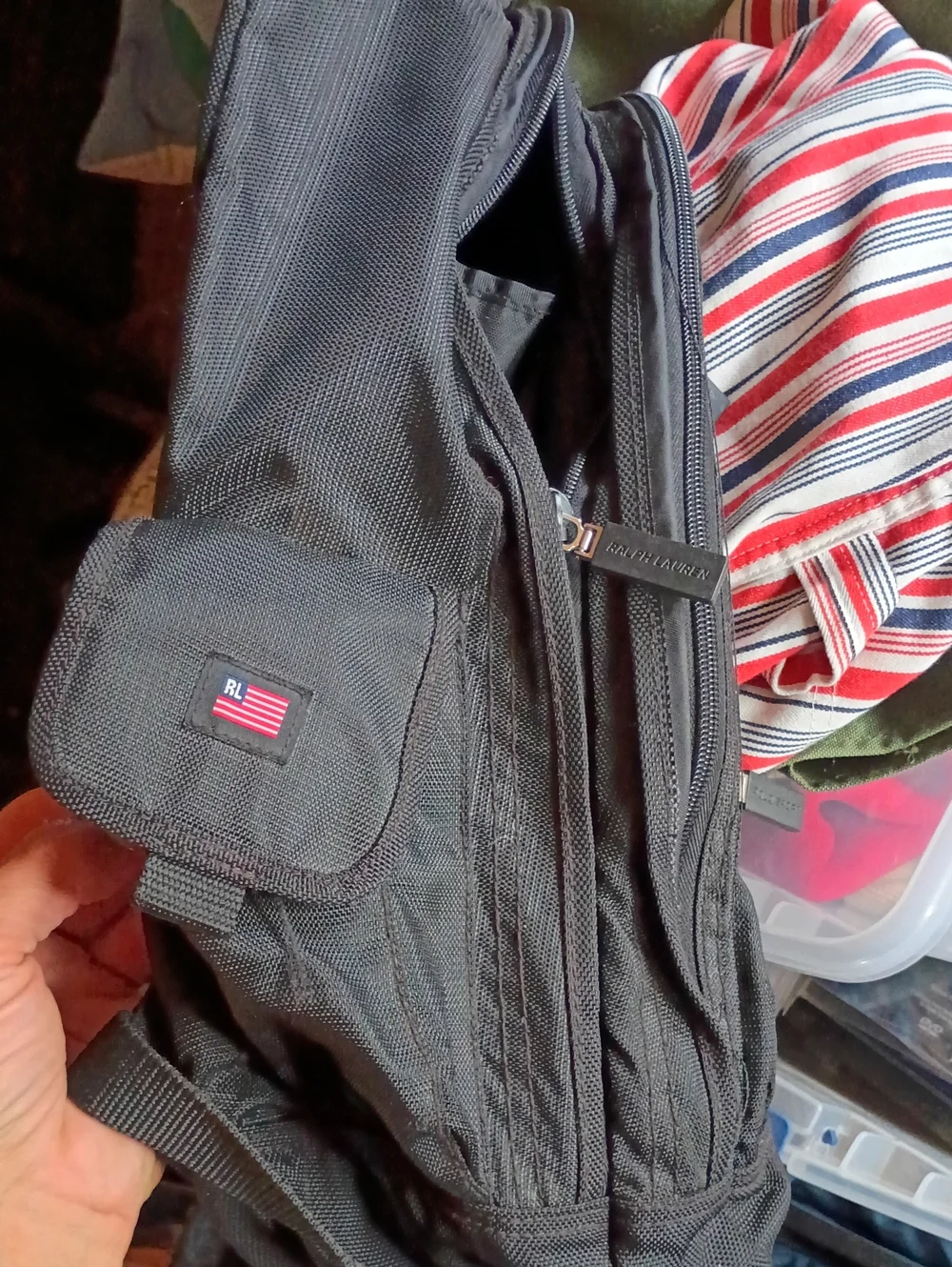 Vintage Polo Sport Backpack Black